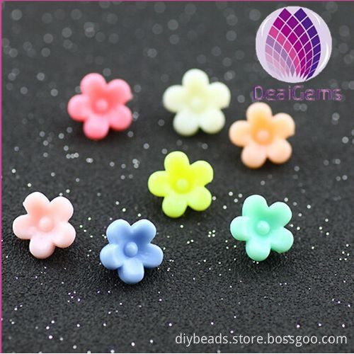 10.5x10.5x7mm winter sweet mix color acrylic loose beads